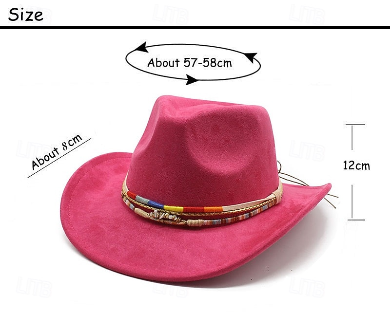 Per uomo Cappello da sole Cappello da cowboy Cappello Fedora Trilby Nero Cammello Lanetta Stile vintage Di tendenza 18esimo secolo Stato del Texas Giornaliero Festa a tema Tinta unita / tinta unita del 2026 a $20.99 –P4