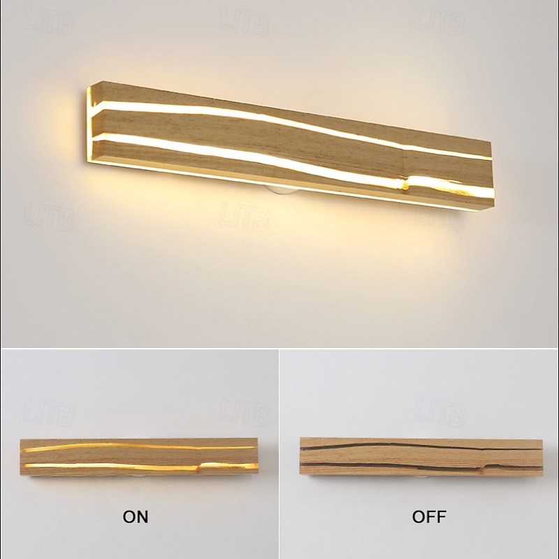 Wooden Wall Light LED Wood Crack Wall Lamp Night Light Headlight 110-240V 2025 - $79.99 –P4