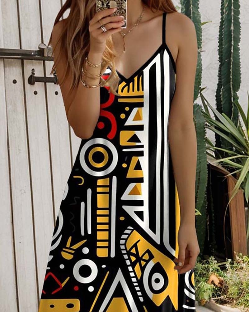 Női Maxi Ruha Hétköznapi Ruha Strandruha A vonalú Ruha Hétköznapi Légi Nyaralás Hétköznapi Napi Normál Fit Grafikával Ujjatlan V Nyak Fekete Nyár Tavasz Ősz 2025 - $34.99 –P2