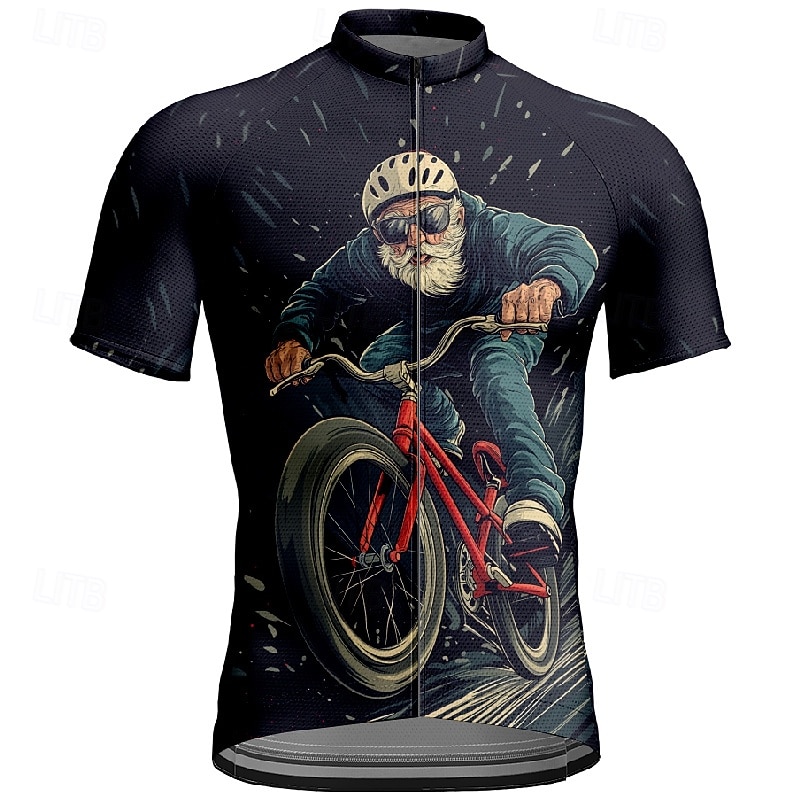 Муж. Велокофты Графика С короткими рукавами Велоспорт Футболка Футболка Джерси с 3 задними карманами Горные велосипеды Быстровысыхающий Анатомический дизайн Фитиль Дышащий Виды спорта 2026 - $30.99 –P20