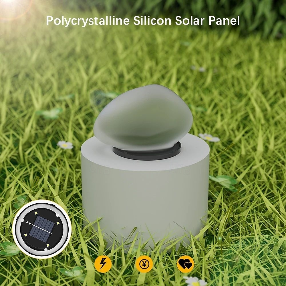 Solar Outdoor Lights Simulate Pebble Decor Lights Waterproof for Garden Patio Terrace Villa Swimming Pool Courtyard Walkway Landscape Decoration 1PC 2026 - $26.99 –P6