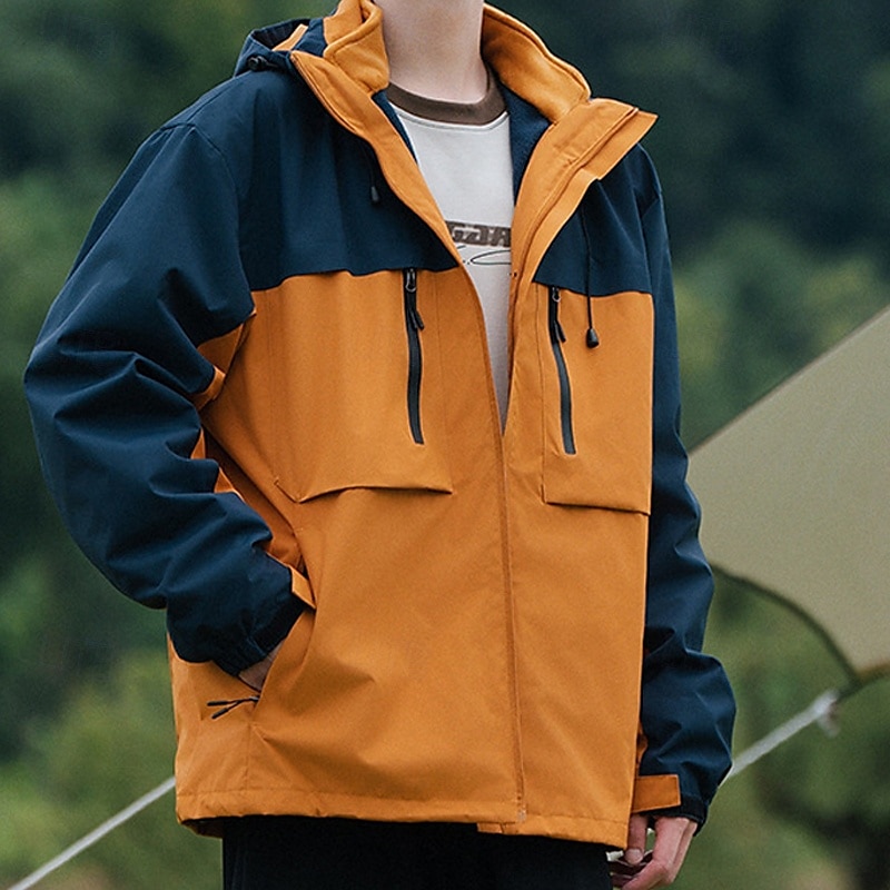 Women's Softshell Jacket Hiking Jacket Winter Outdoor Color Block Thermal Warm Windproof Water Resistant 3-in-1 Jacket Winter Jacket Fleece Jackets Traveling Black Ivory Pink Red Orange 2025 - $108.99 –P15