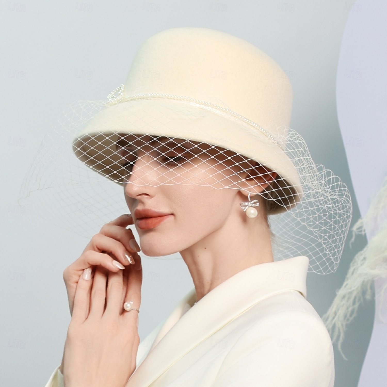 Années 1950 Rétro Vintage Chapeau Déguisement Femmes Saint-Valentin Derby Foulard Festival des courses hippiques Adulte Chapeau de 2026 ? $84.99 –P4