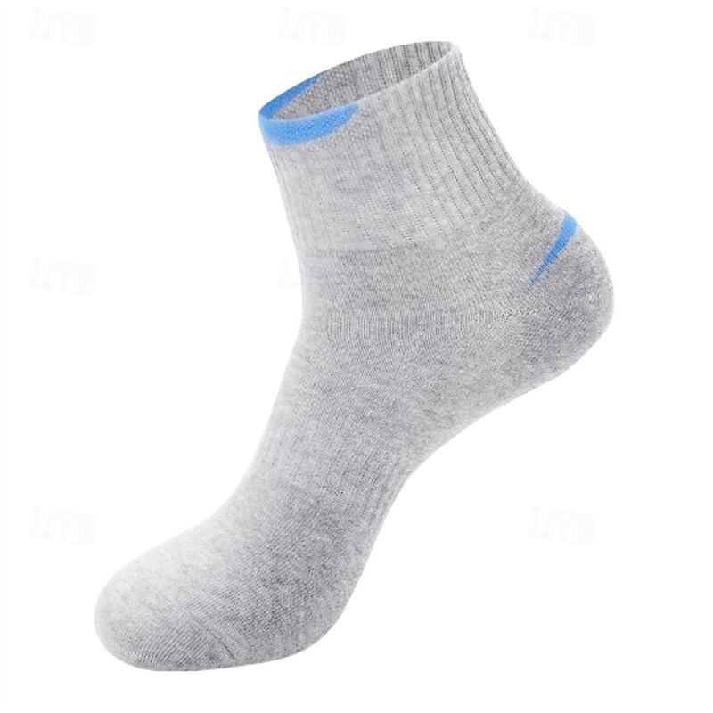Hombre 4 pares Paquetes múltiples Calcetín Calcetas Calcetines para correr Calcetines informales Negro Azul Piscina Color Bloque de color Vacaciones Deporte Diario Básico Medio Primavera Otoño Moda 2025 - $16.99 –P6