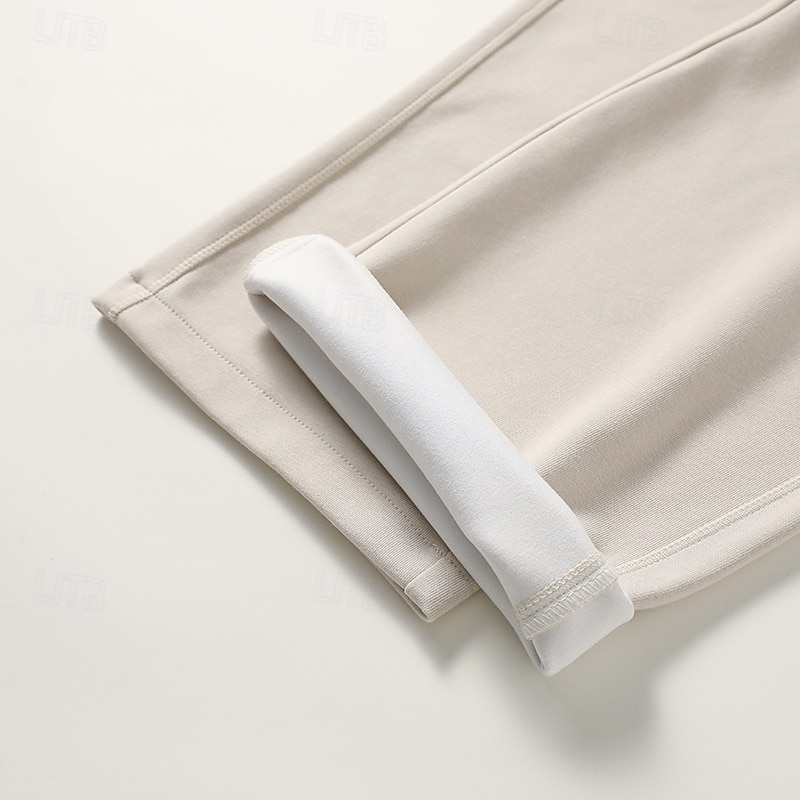 Herre Atletisk bukser Aktive bukser Aktiv Joggere Helfarge Full lengde utendørs Feriereise Hjem Sport Mote Navyblå Beige Mikroelastisk 2025 - $26.99 –P14