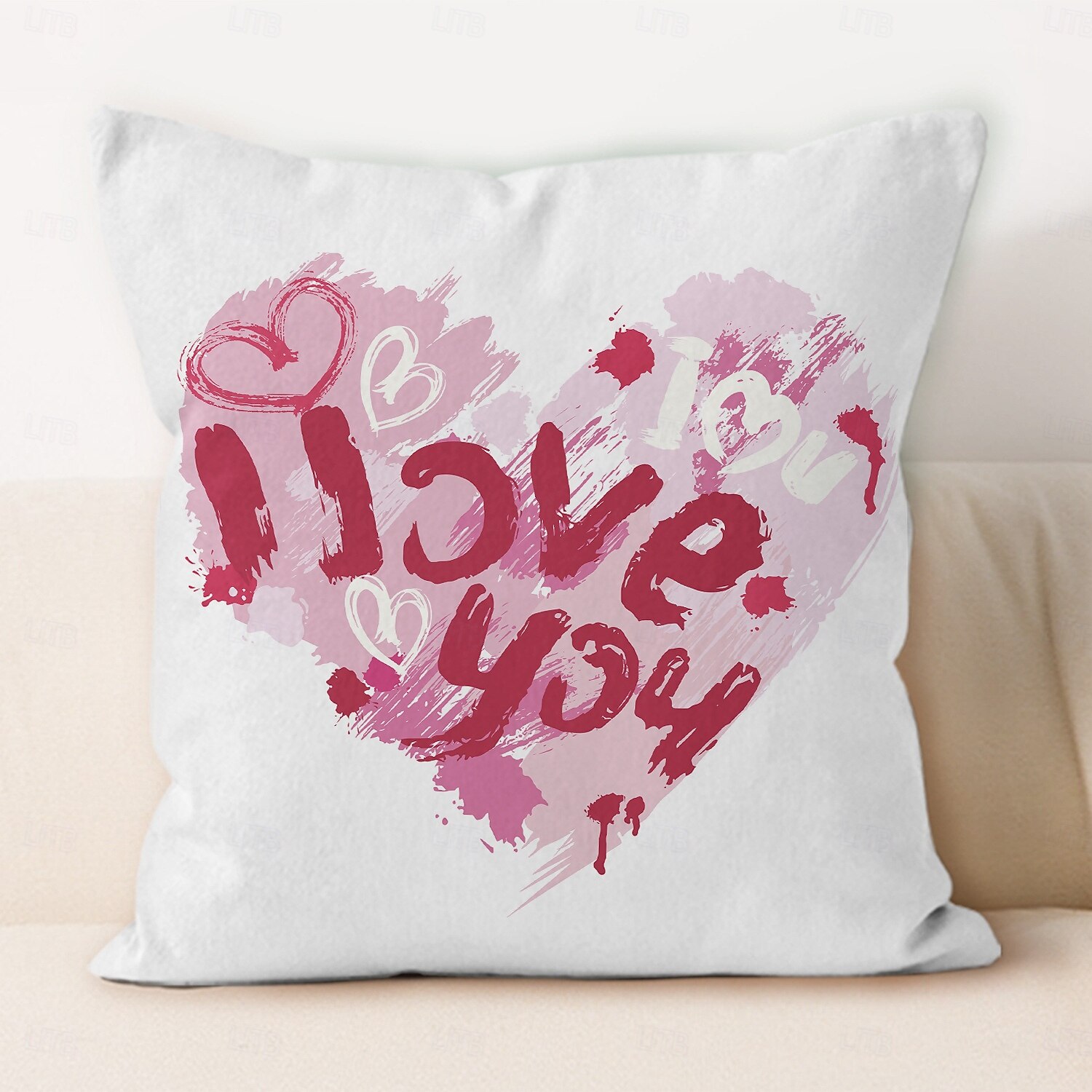 Housse de coussin décorative en forme de rouge à lèvres de mariage 1PC Housse de coussin carrée douce Housse de coussin pour chambre salon canapé fauteuil de 2025 ? $13.99 –P2