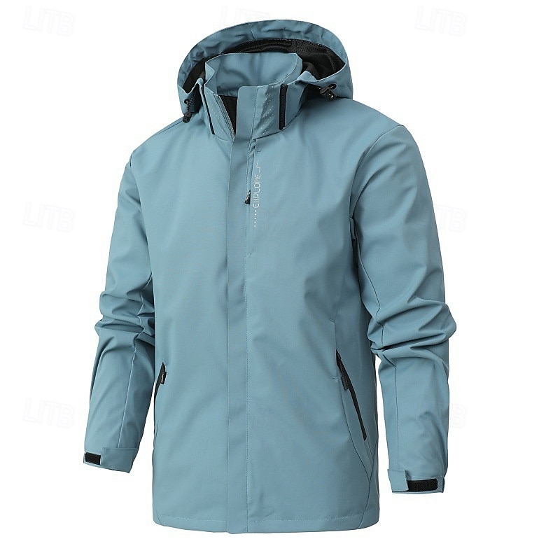 Per uomo Giacca Softshell Giubbino da escursione All'aperto Antivento Giacca leggera Giacca a vento Viaggi Grigio scuro Nero Bianco Rosso Blu del 2025 a $28.99 –P3