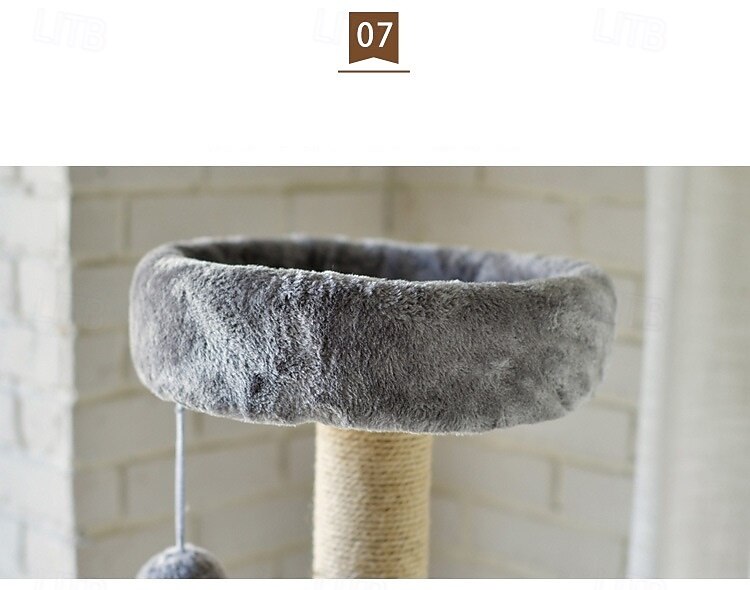 Cat Cat Tree Cat Tower Solid Colored Classic Durable Easy to Install Casual / Daily Safety Special Material for Large Cats 2025 - $334.79 –P11