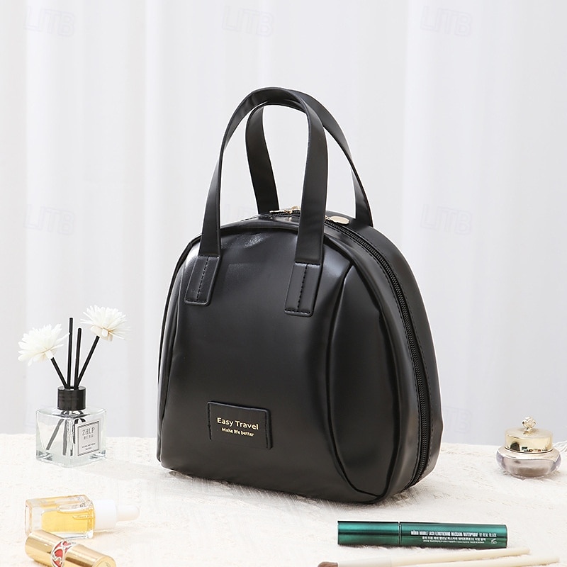 Multi-Layered Shell-Shaped Cosmetic Bag,PU Large-Capacity Portable Makeup Organizer, Stylish Travel Handheld Storage Bag 2025 - $11.49 –P15
