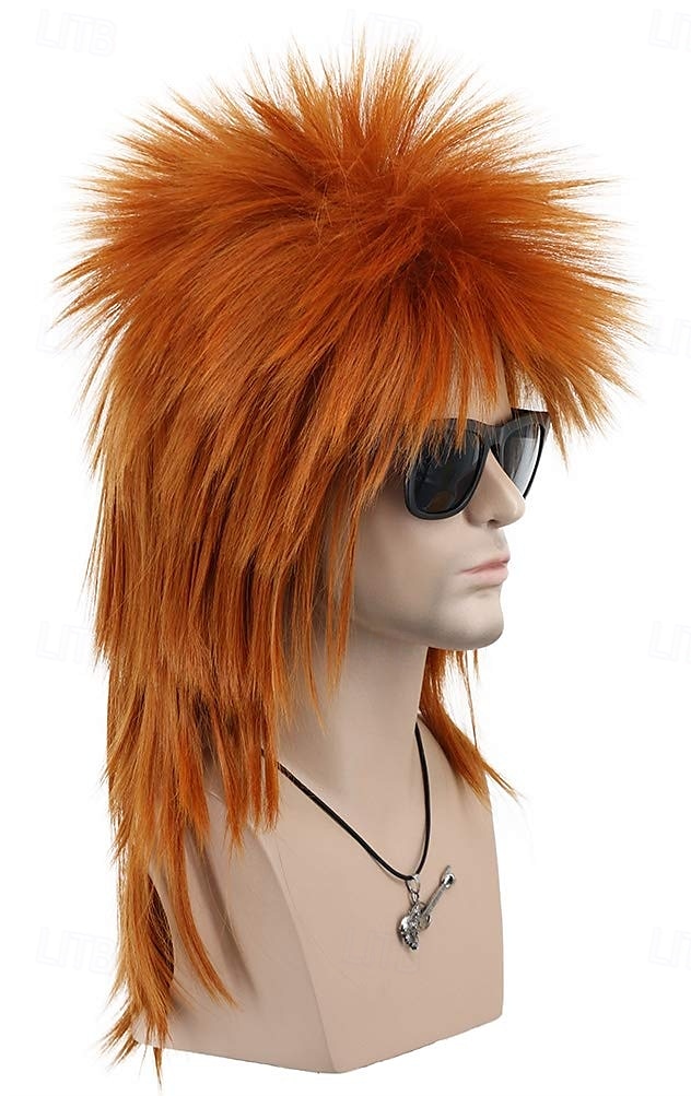 Men and Women Long Straight Wig 70s 80s Rocker Punk Rock Disco Mullet Wig For Carvinal Halloween Wigs 2025 - $19.49 –P3