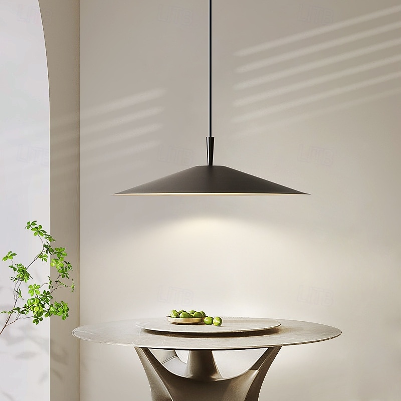 Modern Black Pendant Light LED Light Hanging Lamp Fixtures Dome Metal Lampshade Warm White Light Color 48cm 110-240V 2026 - $499.99 –P3
