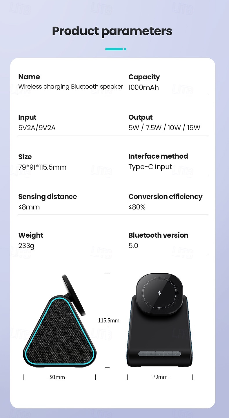 Wireless Charger Wireless Charging Station CE Certified Fast Wireless Charging Magnetic For Compatible with any wireless charging enabled devices 2025 - $37.99 –P11
