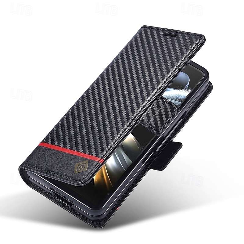 Phone Case For Samsung Galaxy Z Fold 6 Z Fold 5 Z Fold 4 Z Fold 3 Flip Cover with Stand Holder Card Slot Shockproof Retro TPU PU Leather 2025 - $17.99 –P6