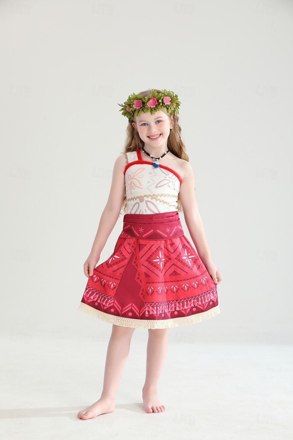 Moana Prinzessin Moana Kleid Kostüm Film- und TV-Themenkostüme Film Cosplay for Mädchen Kinder Karneval Kindertag Welttag des Buches Party Geburtstag Strand 2025 - $35.99 –P10