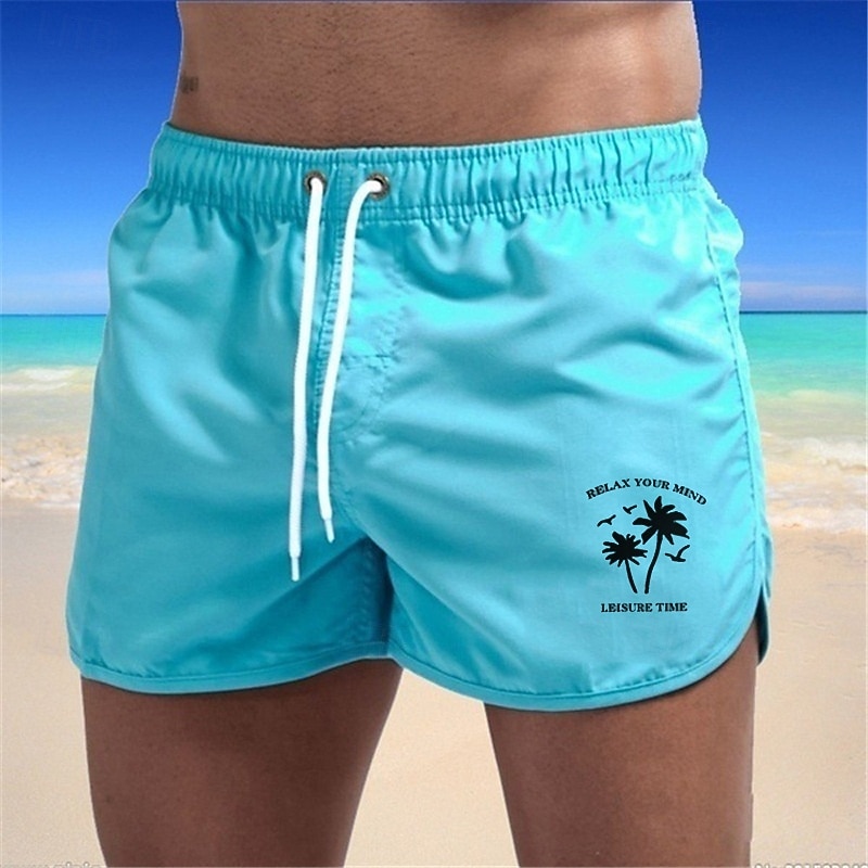 Men's Swim Shorts Swim Trunks Printed Drawstring Quick Dry Board Shorts Bathing Suit Surfing Beach Water Sports Summer 2026 - $13.49 –P8