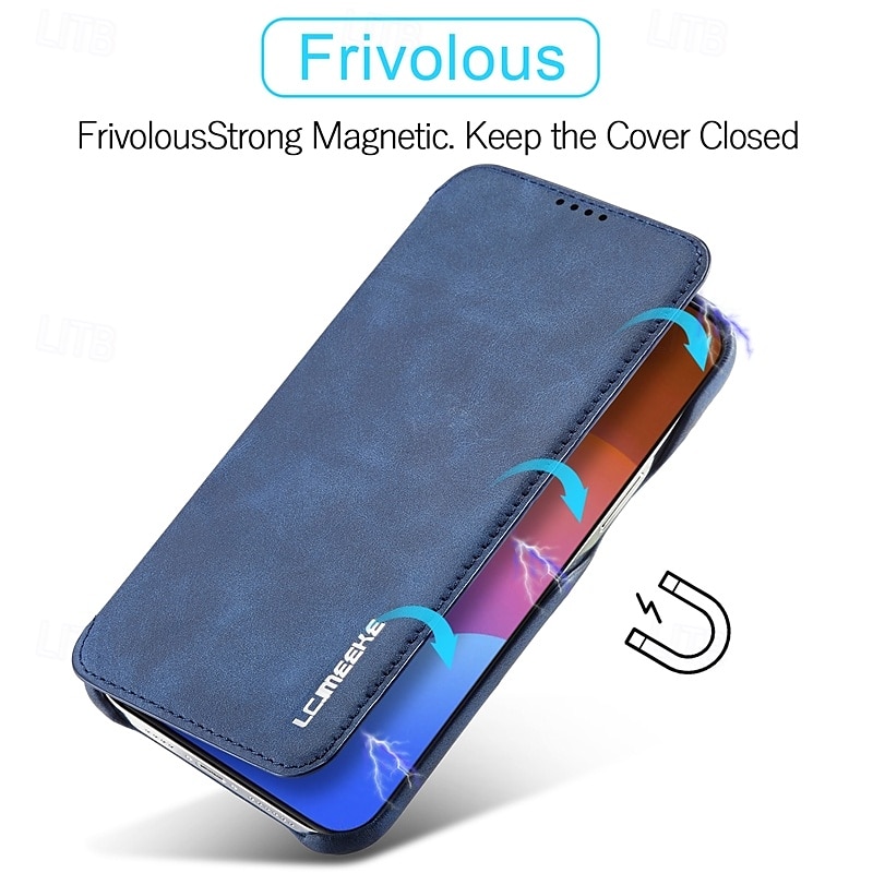 Custodia per telefono per iPhone 16 Pro Max Plus iPhone 15 Pro Max Plus iPhone 14 13 12 11 Pro Max Plus Mini Cover flip con slot per schede anti-caduta retrò TPU pelle PU del 2025 a $19.99 –P11