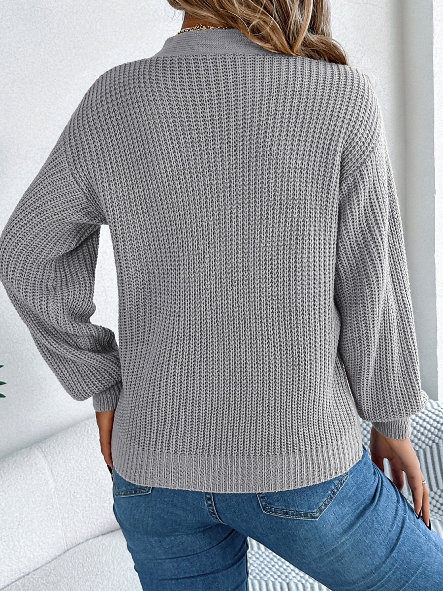 Femme Pull Chandail Décontractées Flexible Couleur monochrome A côtes Col V Tricoté Troué manche longue Hauts réguliers Tricoter Extérieur du quotidien Fin de semaine Blanche Orange Automne Hiver de 2025 ? $37.99 –P2