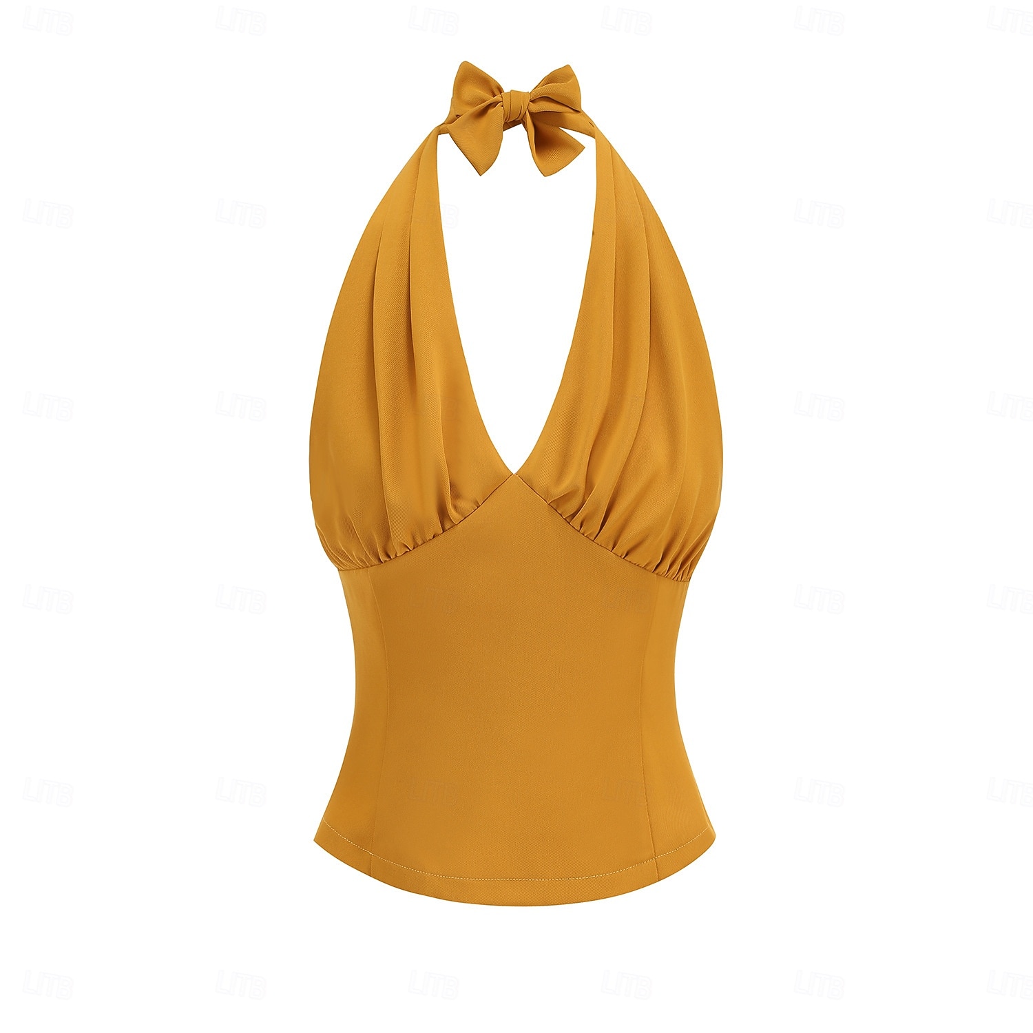 Retro Vintage 1950s Crop Top Halter Fancy Dress Women's Masquerade Event / Party Bachelorette Party Festival Adults' Top 2026 - $24.99 –P11