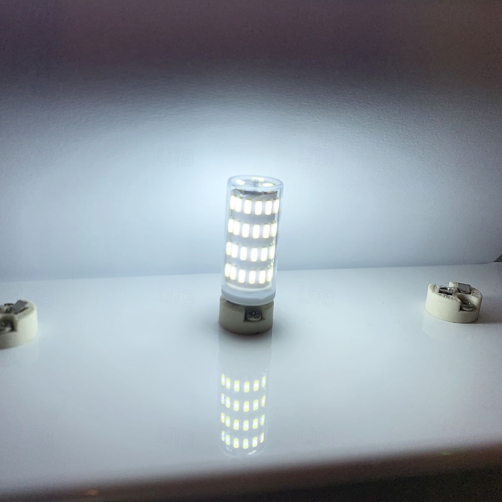 żarówki kukurydziane led g4 12v/24v ac/dc, 5w 63led ściemnialne do żyrandoli kryształowych, ciepła biel &biały, 4szt 2025 - $28.99 –P2