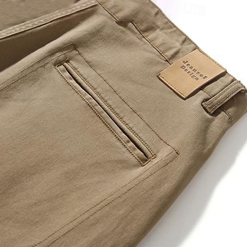 Per uomo Joggers Pantaloni a carota affusolati Tasca Tinta unica Lunghezza intera All'aperto Vacanza Feste Vacanza Vintage CachiA Nero Micro-elastico del 2025 a $44.99 –P13