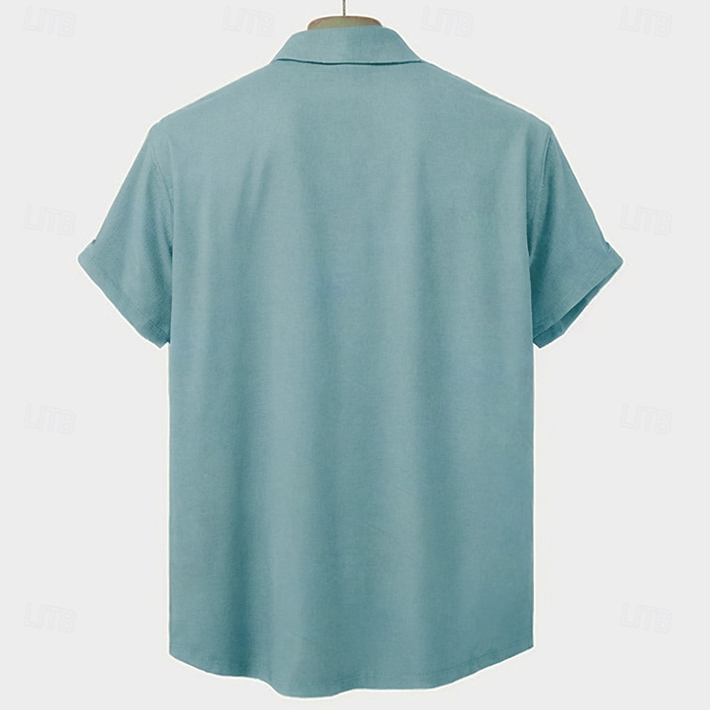 Per uomo catus Maglietta informale Camicia con bottoni Manica corta Brutta Informale Informale Estate Primavera Collo ripiegabile Abbottonare Giallo Rosso Verde del 2026 a $25.99 –P2