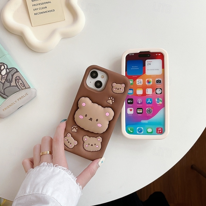 телефон Кейс для Назначение айфон 16 айфон 16 про айфон 16 про макс айфон 15 iPhone 15 Pro Max iPhone 14 Pro Max iPhone 13 12 Pro Max Кейс на заднюю панель со стендом Защита от удара Ретро Силикон 2025 - $16.99 –P8