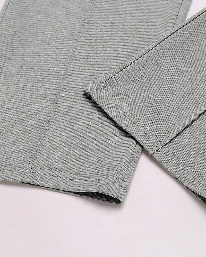 Men's Athletic Pants Wide Leg Sweatpants Trousers Pocket Drawstring Elastic Waist Plain Comfort Sports Outdoor Daily Fashion Casual Light Grey Dark Gray Micro-elastic 2026 - $20.99 –P5