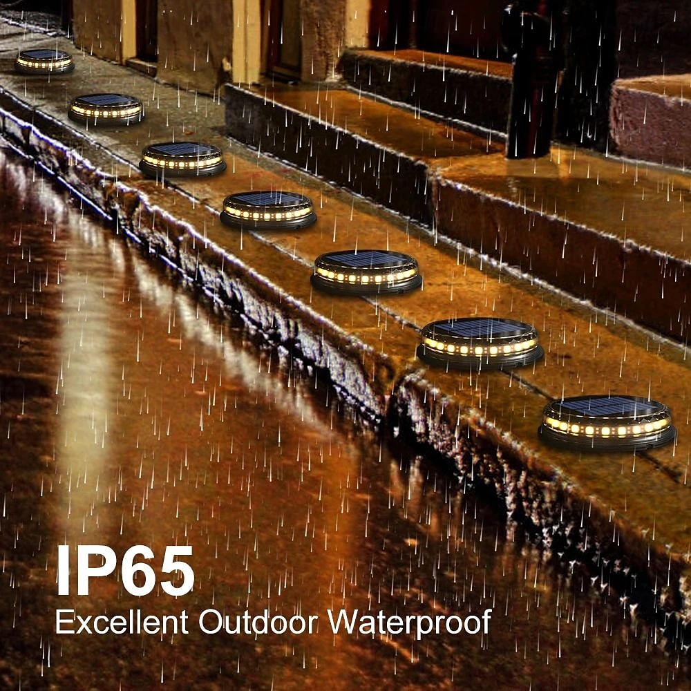 LED Solar Pathway Light Outdoor IP65 Waterproof Super Bright Disk Light 17LED Garden Lawn Pathway Patio Landscape Decoration 4pcs 2025 - $65.99 –P8