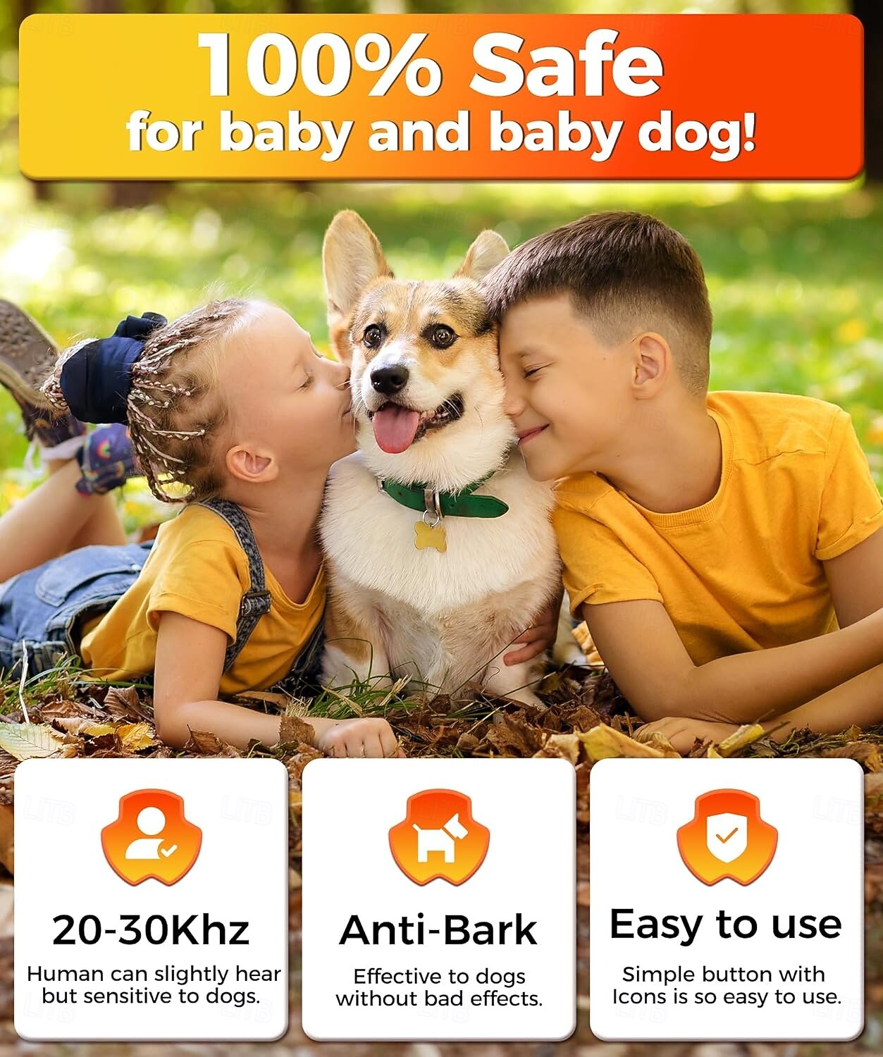Hundetraining Schall Bellen-Hemmer LED-Lampe Ultraschall Sonic Bark Deterrents Hunde Anti Bark Wiederaufladbar Sicherheit ABS + PC Ultraschall Taschenlampe Für Haustiere 2026 - $38.99 –P2