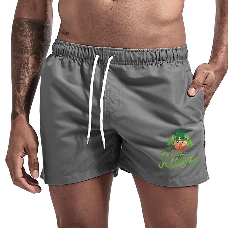 Men's Swim Trunks Swim Shorts Board Shorts Bathing Suit Drawstring Mesh Lining with Pockets Swimming Surfing Beach Water Sports Printed Summer Spring 2025 - $12.99 –P6