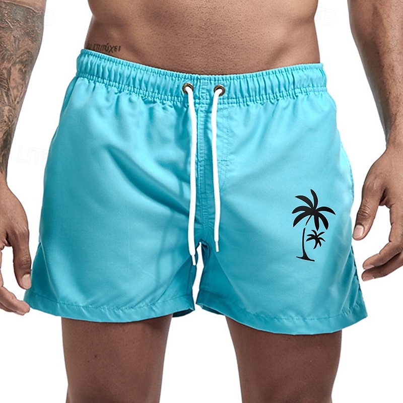 Men's Swim Trunks Swim Shorts Board Shorts Bathing Suit Drawstring Mesh Lining with Pockets Swimming Surfing Beach Water Sports Printed Summer Spring 2025 - $12.99 –P13