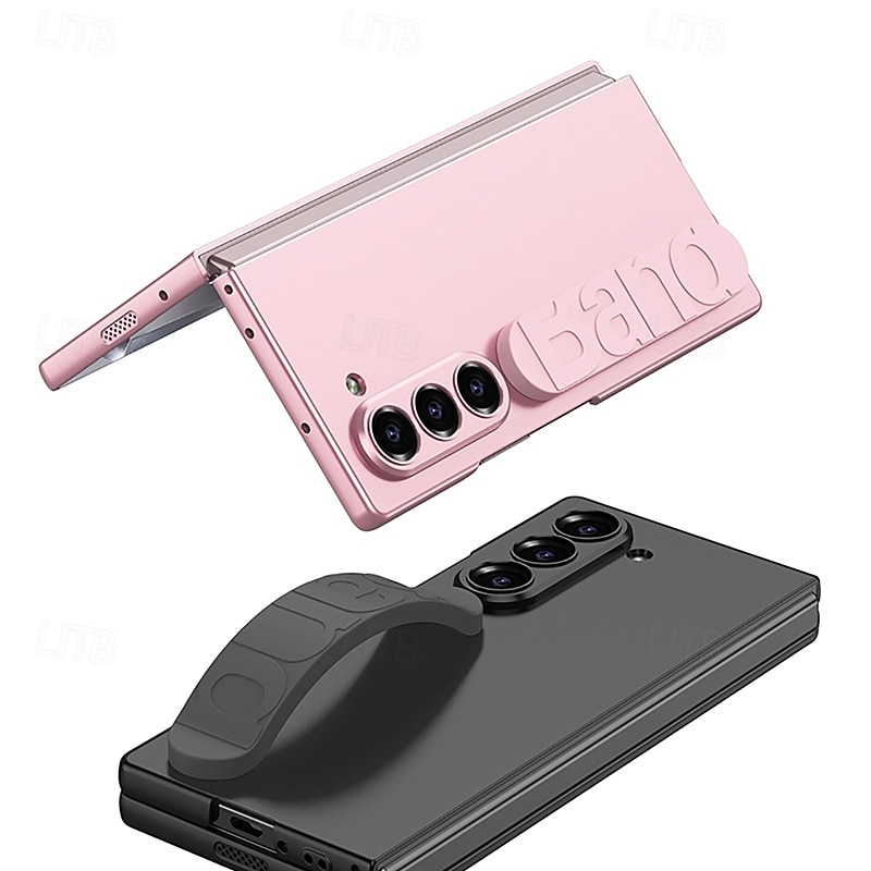 Handy Hülle Handyhüllen Für Samsung Galaxy Z-Falte 6 Z Fold 5 Rückseite Magnetisch Unterstützt kabelloses Laden mit Handschlaufe Retro TPU Silikon 2025 - $24.99 –P6
