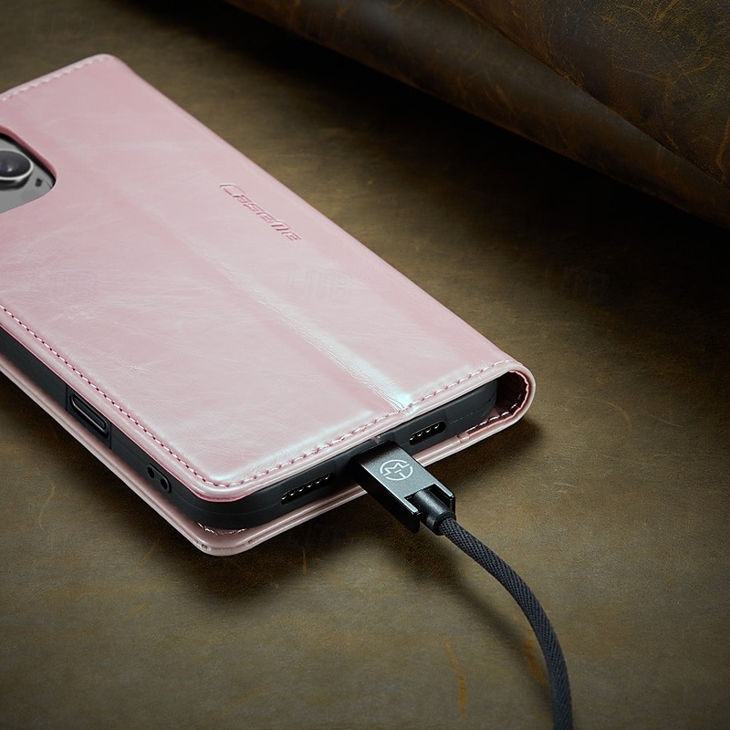 telefon Etui Til iPhone 16 15 14 Pro Max Plus iPhone 13 12 11 Pro Max Flip deksel med stativ Magnetisk Kortspor Kontor / Bedrift TPU PU lær 2025 - $15.99 –P5
