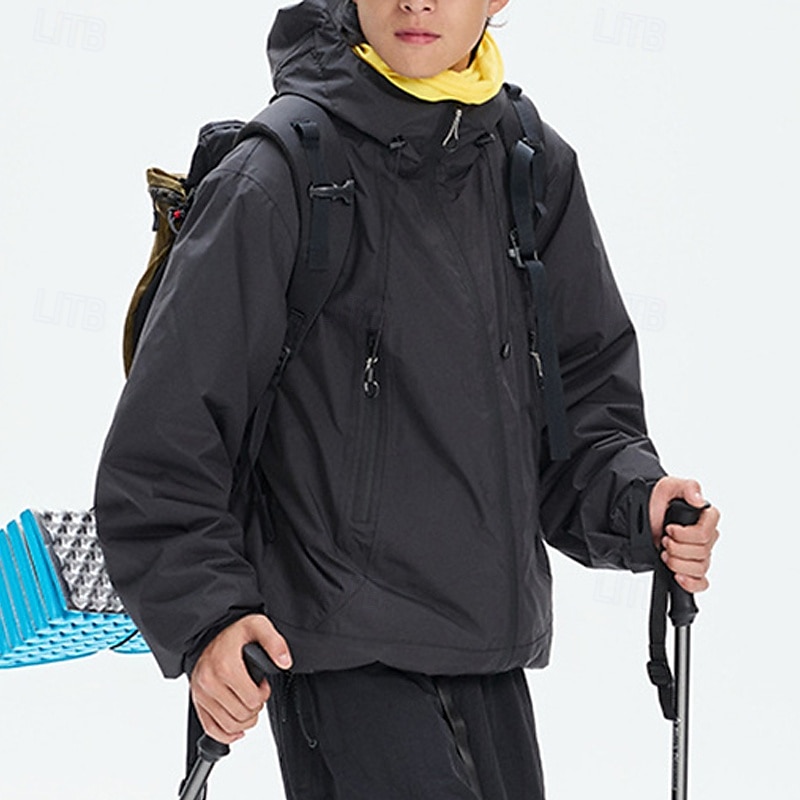 Homens Jaqueta Softshell Jaqueta de Trilha Inverno Ao ar livre Térmico / Quente A Prova de Vento Impermeável Jaquetas 3-em-1 Jaqueta de Inverno Jaqueta corta-vento Viajar Preto Cinzento Claro Verde de 2025 por $141.99 –P3
