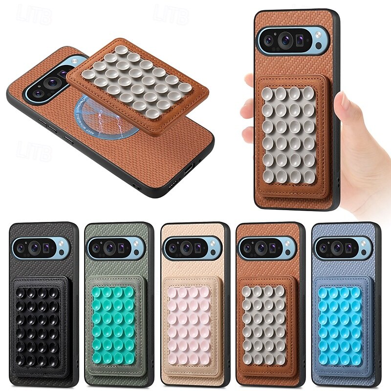 טלפון מגן עבור גוגל Pixel 9 Pro Pixel 8 Pro Pixel 8 פיקסל 9 Pixel 7 Pixel 7 Pro Pixel 6 Pixel 6 Pro כיסוי אחורי ניתן לניתוק מגנטי תמיכה בטעינה אלחוטית רטרו TPU סיבי פחמן 2025 - $21.99 –P1