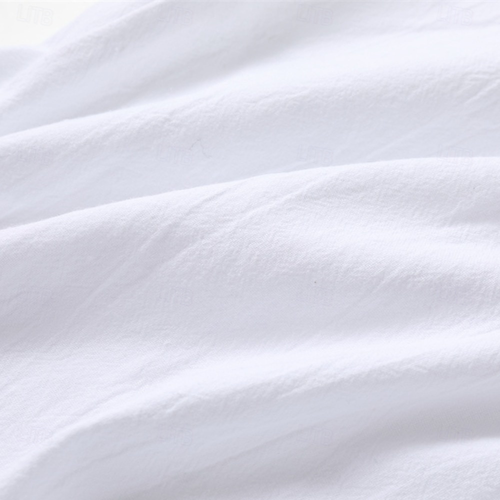 Per uomo Pantaloni di Lino Pantaloni Pantaloni Estivi Pantaloni Larghi Pantaloni da Spiaggia Coulisse Bottone laterale Gamba Dritta Semplice Comodità Traspirante Lunghezza intera Casuale Quotidiano del 2026 a $28.99 –P7