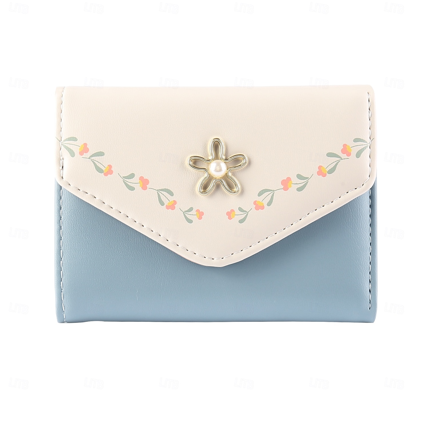 Portafoglio in PU inciso personalizzato miglior regalo per mamma – Regalo di matrimonio personalizzato per coppia portafoglio in pelle a pieghe con foto floreale per lei regalo per matrimonio festa del 2025 a $20.99 –P10