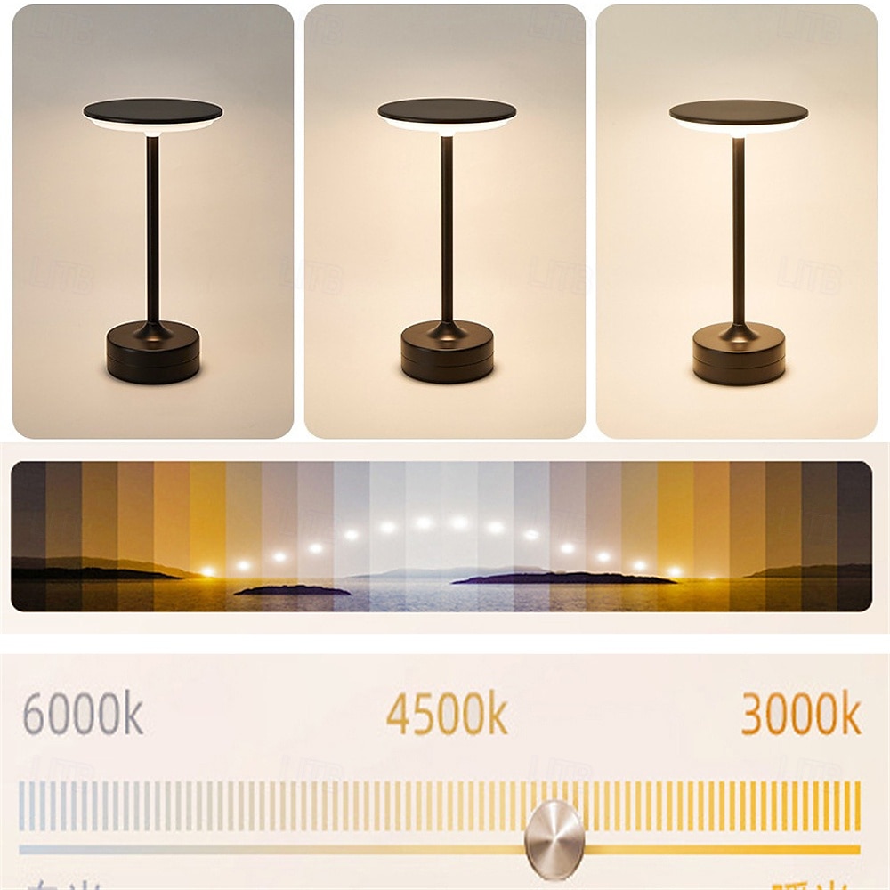 Metal Bar UFO Desk Lamp - USB Charging, Touch Dimming & Color Adjustment for Bar Coffee Shop 2025 - $38.99 –P2