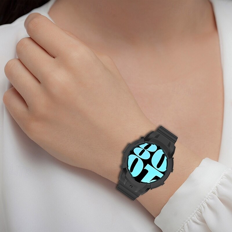 Klockarmband för Samsung Galaxy Watch 6 40/44mm Silikon Ersättning Rem Justerbar Sportband Armband 2025 - $13.99 -P4