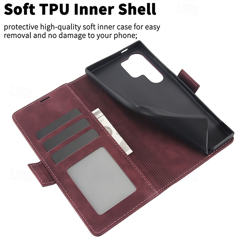 Phone Case For Samsung Galaxy S24 Plus S24 S23 S23 Plus S22 S22 Plus S21 Ultra S21 FE S21 S20 Plus Flip Cover with Stand Holder Magnetic Card Slot Retro TPU PU Leather 2025 - $20.99 –P7