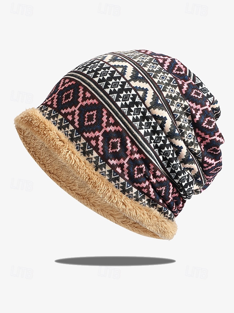 női 2 az 1-ben puha sapka és lábszárvédő pomponnal és polár béléssel - boho elegáns téli szett 2025 - $14.99 –P11