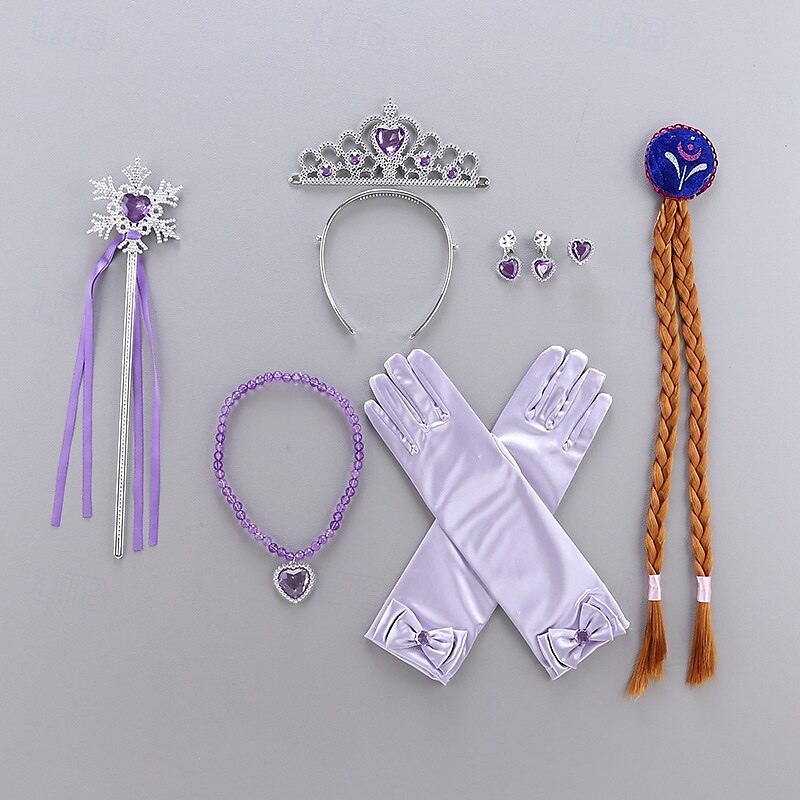 7 pezzi Bambino Da ragazza Guanti Accessori per capelli Set di gioielli Tiara Attivo Dolce Feste Compleanno Fiocco di neve Giallo Rosa del 2025 a $10.49 -P4
