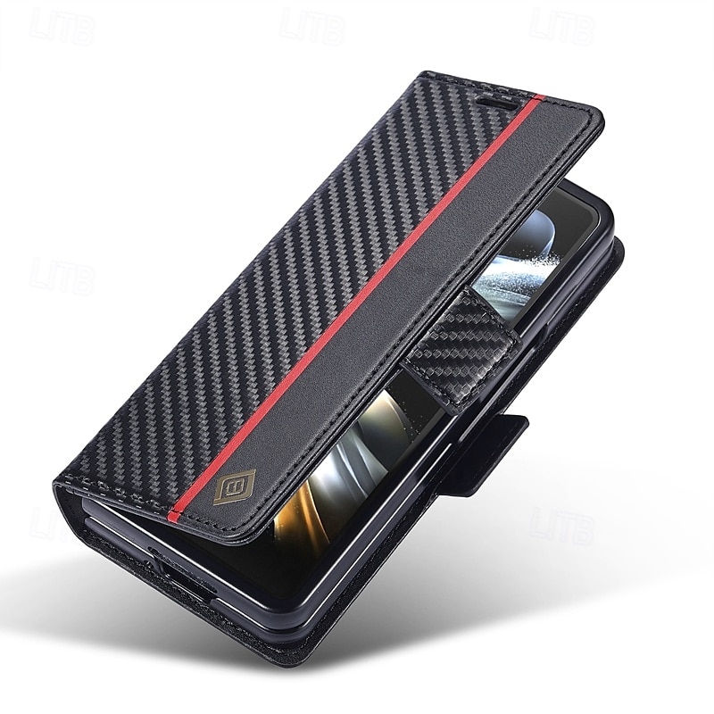 Phone Case For Samsung Galaxy Z Fold 6 Z Fold 5 Z Fold 4 Z Fold 3 Flip Cover with Stand Holder Card Slot Shockproof Retro TPU PU Leather 2025 - $17.99 –P7
