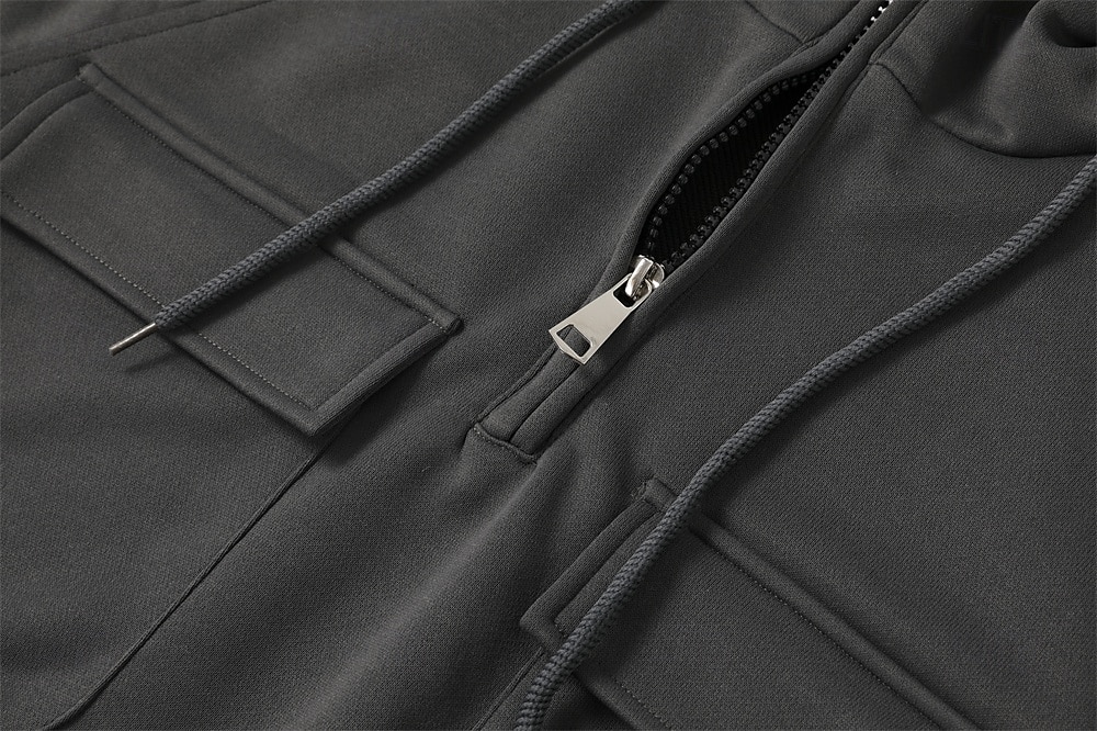 Per uomo Felpa con cappuccio Felpa con cappuccio e cerniera a un quarto Felpa con cappuccio tattica Nero Verde militare Blu Cachi Grigio scuro Con cappuccio Liscio Tasche Sportivo Giornaliero Per del 2025 a $32.99 –P2