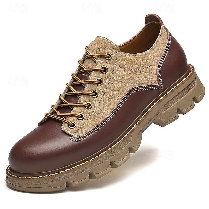scarpe stringate in pelle sintetica e pelle scamosciata resistenti da uomo: calzature casual eleganti per l'uso quotidiano e all'aperto del 2025 a $28.99 –P3