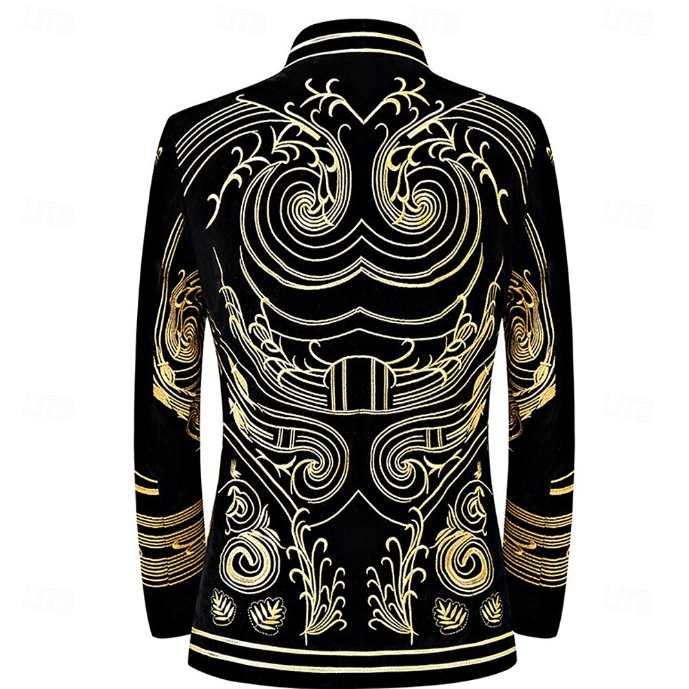 Retro Řvoucí 20s 20. léta 20. století Úbory Obleky a blejzry Velký Gatsby Gentleman Pánské Plesová maškaráda Párty Večírek loučení se svobodou nevěsty Dospělé Kabát Kalhoty Celý rok 2025 - $133.99 –P4