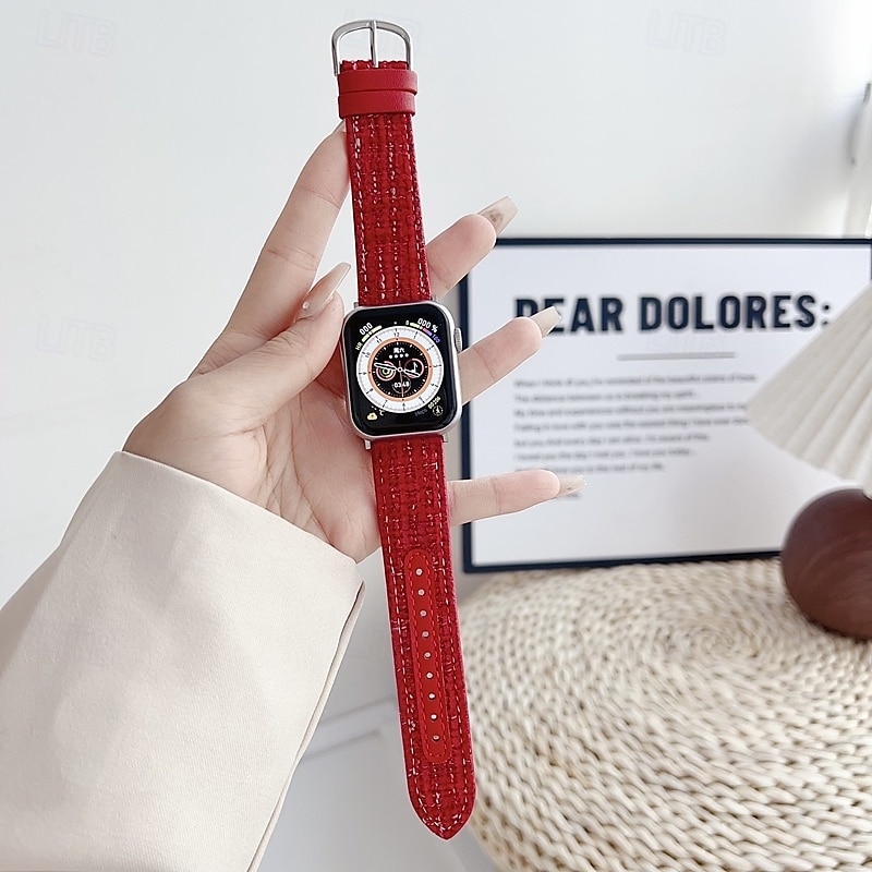 Solo Loop Συμβατό με Ζάντα ρολογιού Apple Watch 38mm 40mm 41mm 42mm 44mm 45mm 49mm Ρυθμιζόμενο Ύφασμα Ανταλλακτικό λουράκι ρολογιού για iwatch Ultra 2 Series 9 8 7 SE 6 5 4 3 2 1 2025 - $17.99 –P13