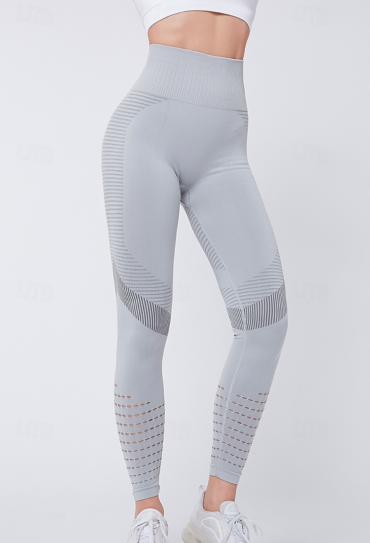 Mujer Pantalones de yoga Mallas Leggings de Yoga Cortado Básico Control de barriga Levantamiento de tope Alta cintura Yoga Entrenamiento de gimnasio Pilates Calzas Cortas Mallas Leggings Moda Negro 2025 - $15.49 –P7