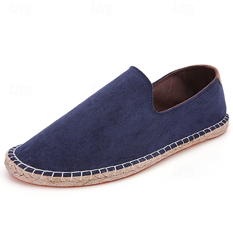ανδρικά casual slip-on παπούτσια εσπαντρίγιας με μαλακό πάνινο επάνω μέρος και άνετη σόλα από γιούτα, τέλεια για καλοκαίρι, παραλία και καθημερινή χρήση 2025 - $34.99 –P3
