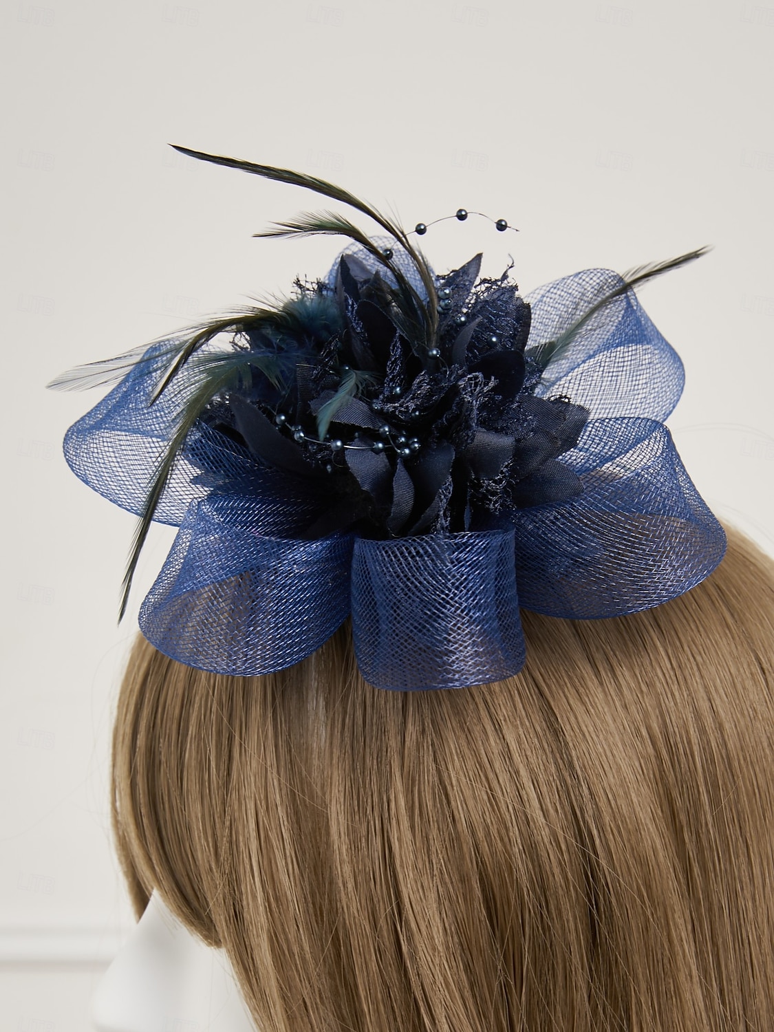 Elegant Feather Net Fascinators Hats with Feathers Fur Floral 1PC Special Occasion Kentucky Horse Race Ladies Day Headpiece dress to impress Race Day Dress 2025 - $15.99 –P8